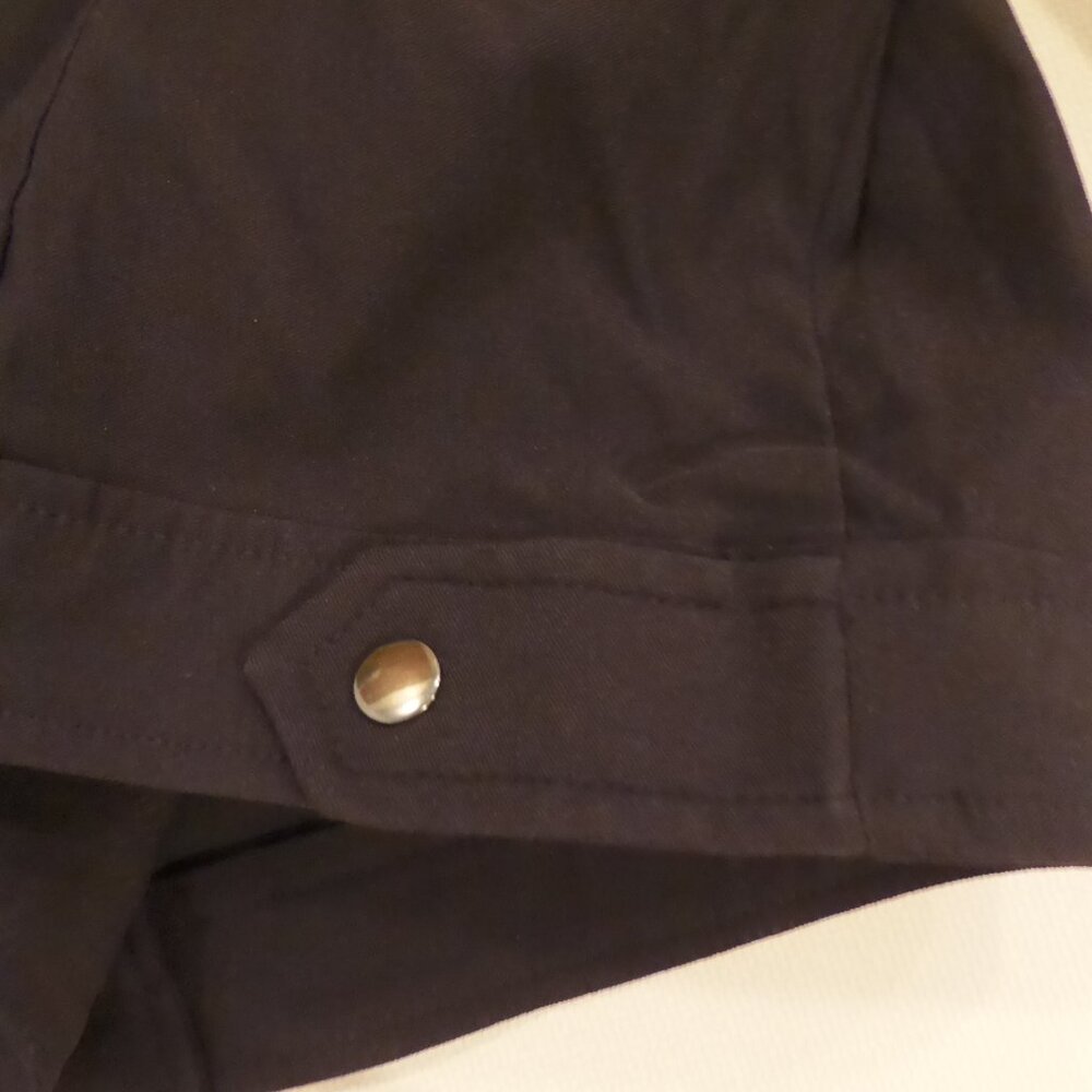 NWOT WOMENS APT. 9 KOHLS BLACK MOTO STYLE FULL ZIPPER JACKET PETITE XL - Picture 12 of 15